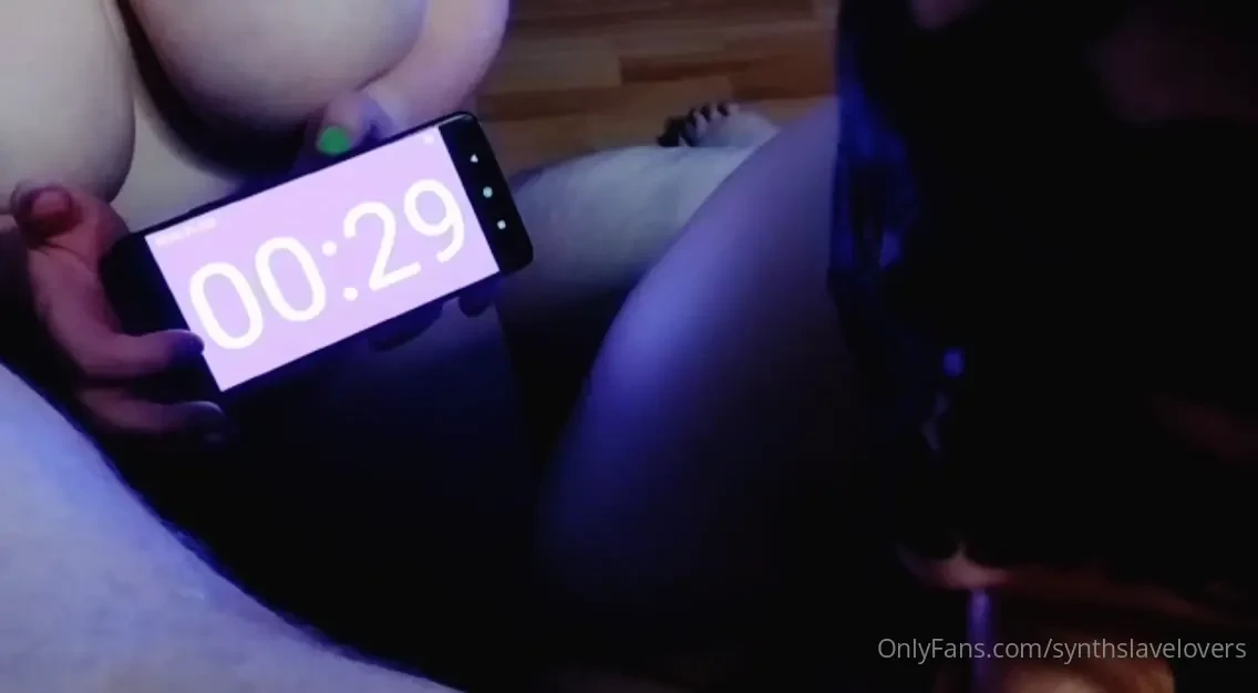 This was a fun game we each got 30 seconds on his cock and switched 