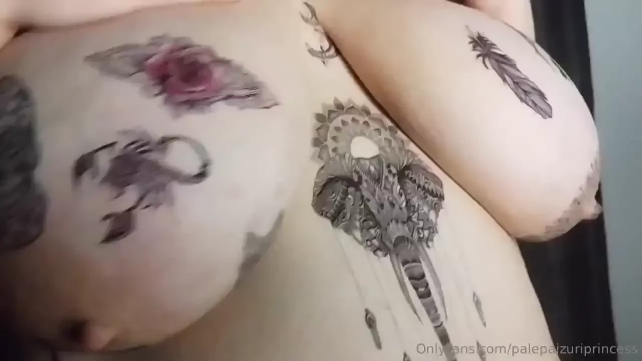 Has so much fun with these temporary tattoos titfuck video dropping 