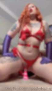 Jessica rabbit dildo riding video with front and back views 2 52