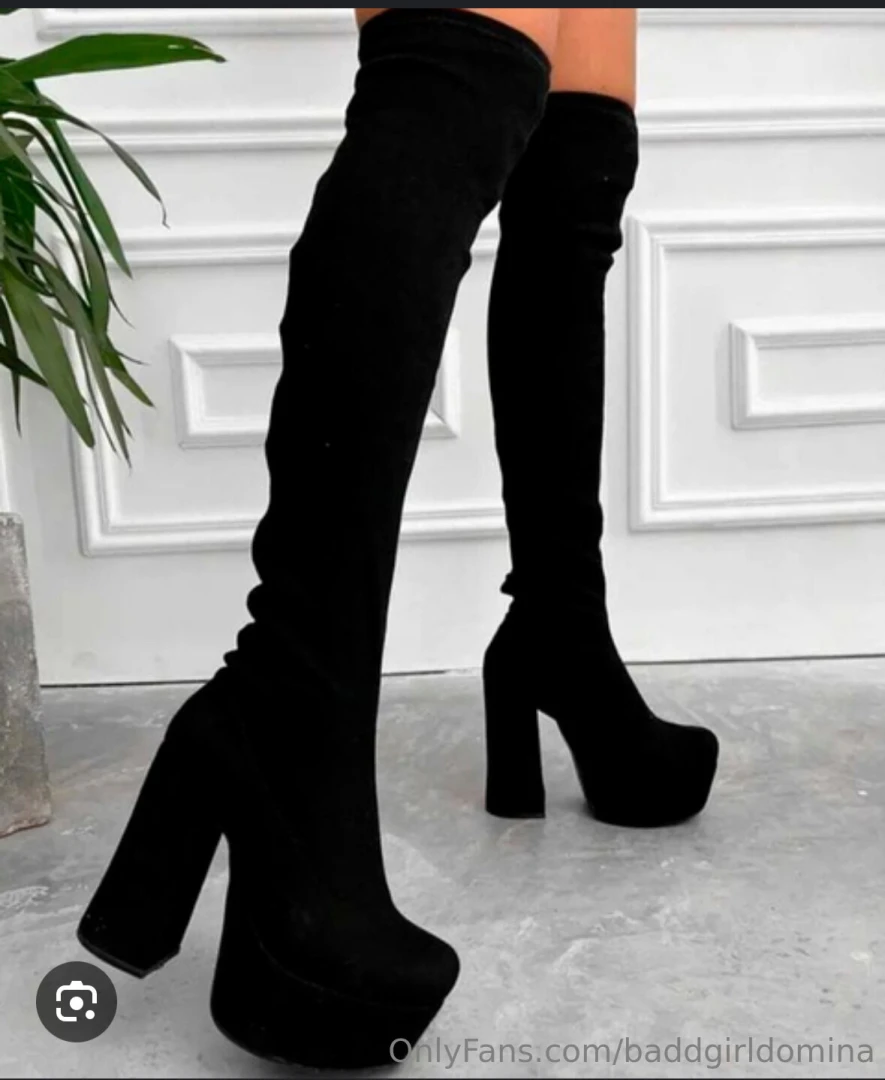 Which slave wants to become my favorite and give me these boots 