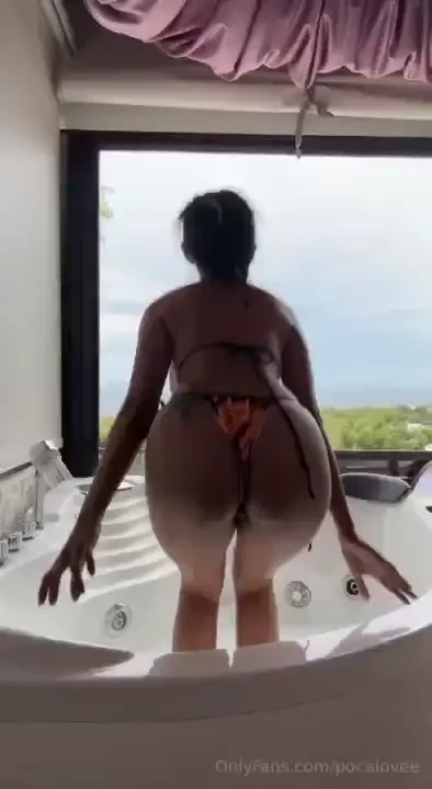 Just me and the view setting the scene for something steamy 