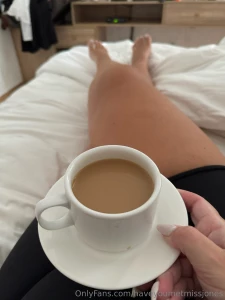 Sipping coffee in bed is one of my favorite things to start my day