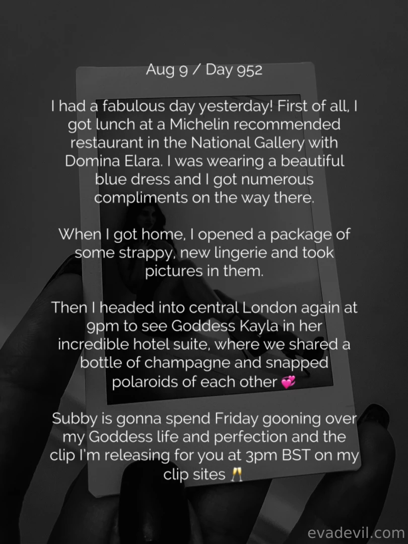 Aug 9 day 952 i had a fabulous day yesterday first of all i got lunch part 1 