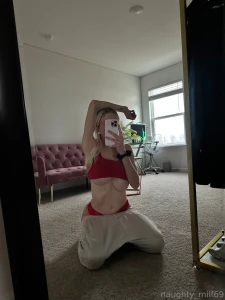 Do you like this sexy red set on me and which picture makes me look