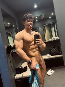 Risky locker room shot