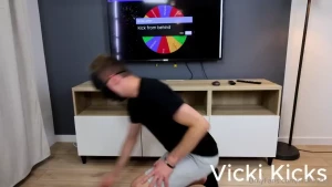 Wheel of fortune i noticed that kicks from behind are very painful for