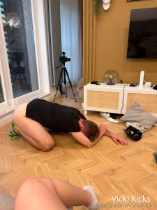 A photo taken about 10 minutes after finishing the recording and he s