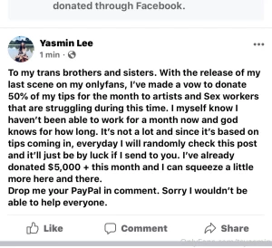 I want to thank every single one of you that tipped and those that