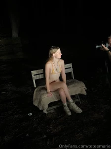 Micro bikini lingerie shoot in the forest last night im obsessed with part 11