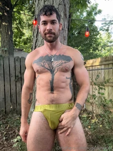 A little outdoor jockstrap striptease part 2