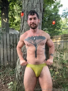 A little outdoor jockstrap striptease part 1