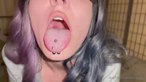 Literally just a video of my mouth tongue throat spit drool fixation