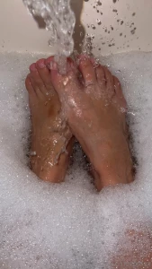 Feet covered in bubbles water running footfetish babies this one s for part 1