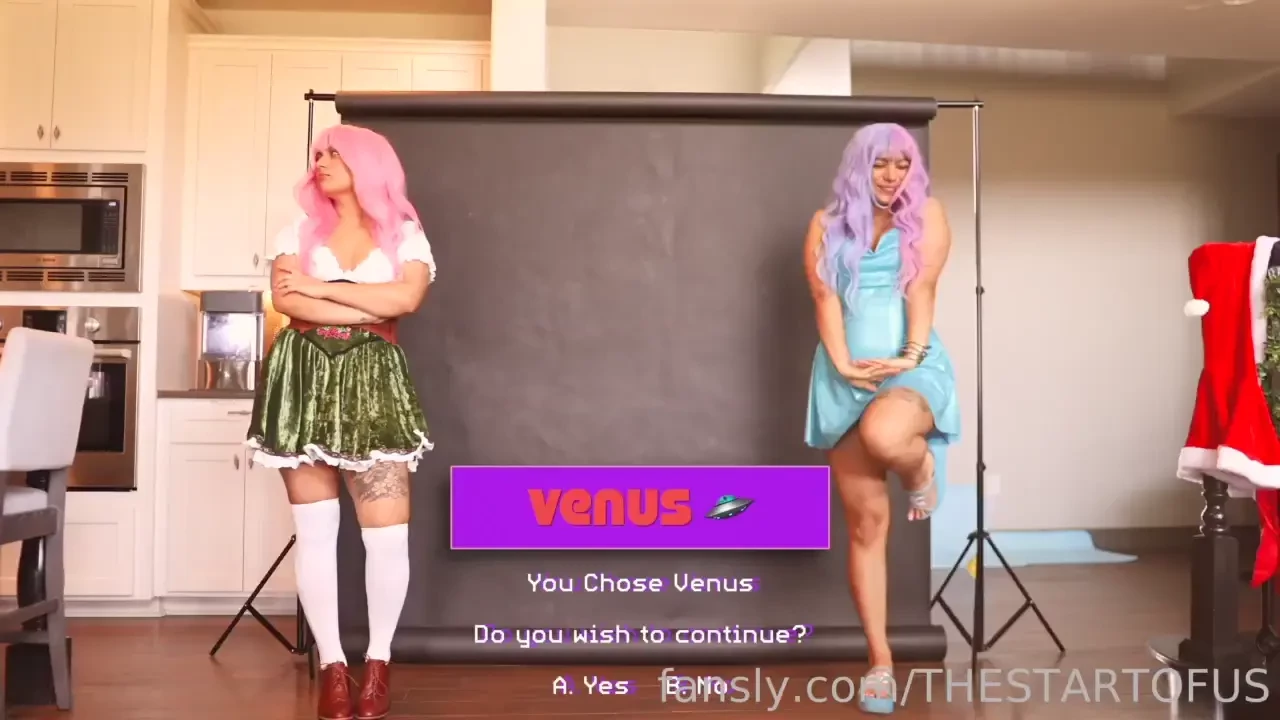 Venus the siren of neon sex 4k roleplay creampie creamypussy cowgirl 
