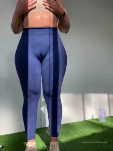 My little friend likes showing off in these leggings leggings are for part 1