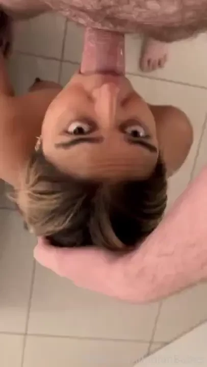 3 minutes 23 seconds of throat being fucked by daddy s big white cock 