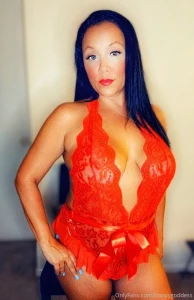 It looks like the votes for the red lingerie barely beat out the votes