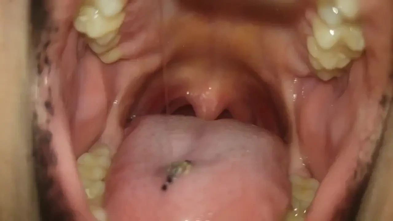 Dripping wet slowmotion mouth maw vore 
