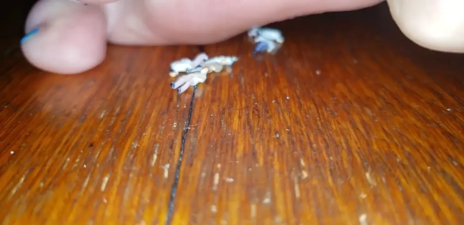 Beneath me feet barefoot stomping smothering 