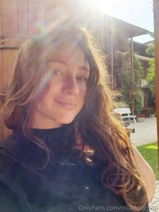 This morning i sat outside with coffee hair still messy half-asleep