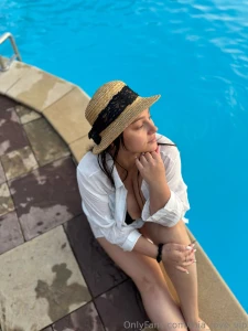 I went into the pool to cool off and ended up floating there half the