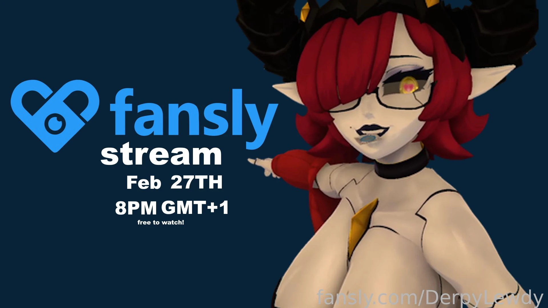 Heya lewdlings lt 3 did you hear mommy is streaming on fansly on feb 