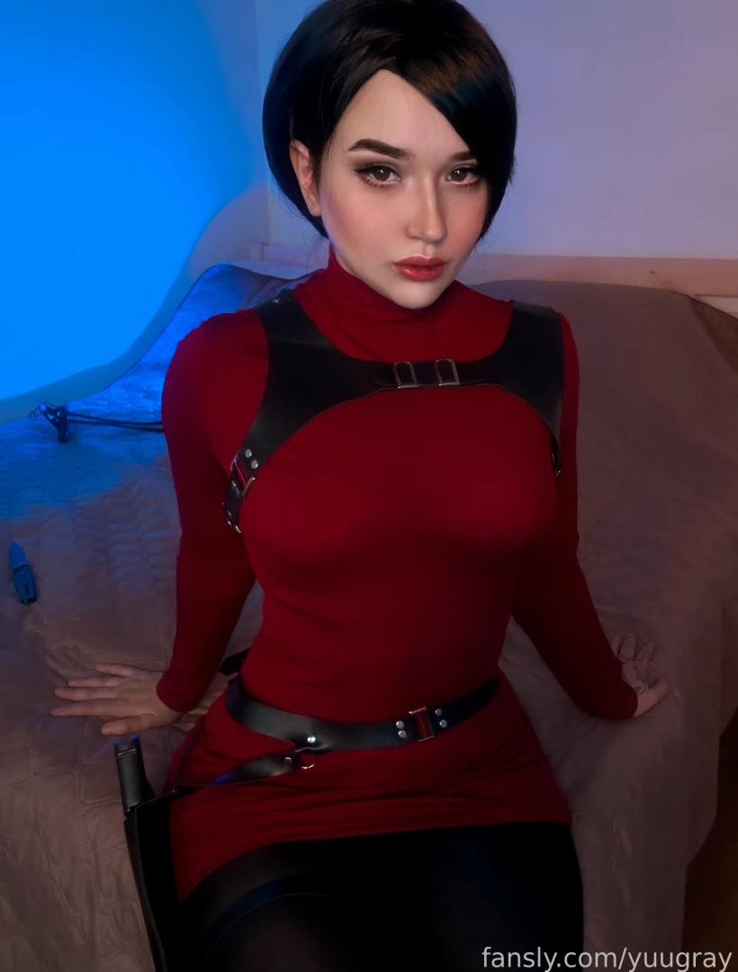 Oh did you miss me and i m ready to show you ada cosplay selfie 