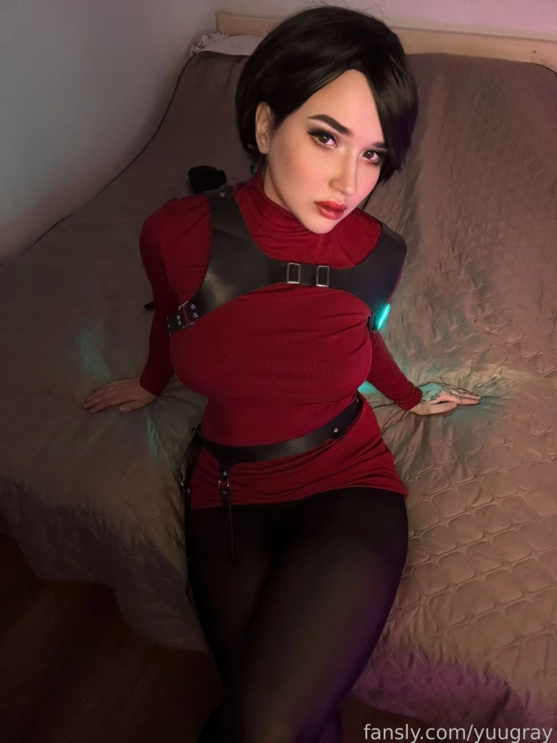 Oh did you miss me and i m ready to show you ada cosplay selfie part 1 