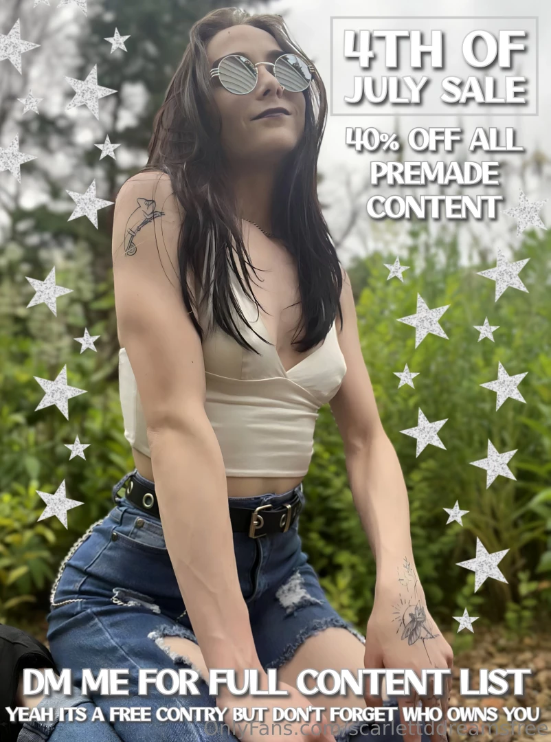 Today only dm me for full content list lt 3 happy fourth 