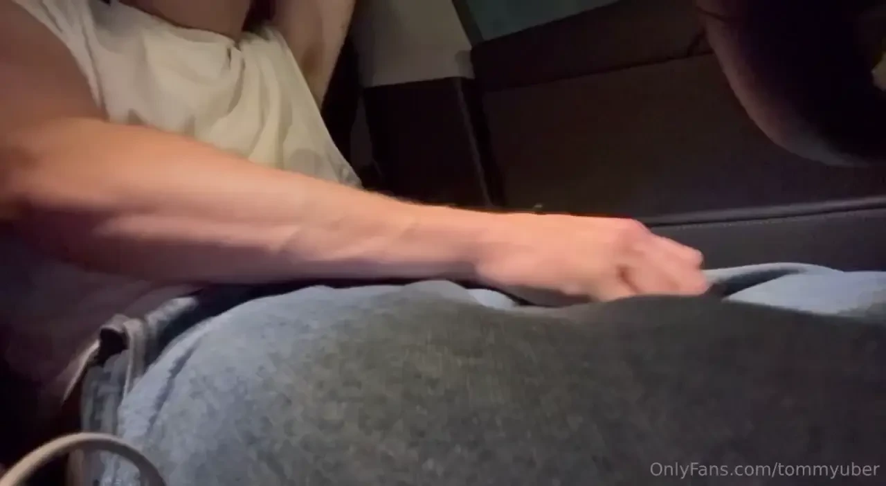 I love edging myself on the way to pick up a passenger 