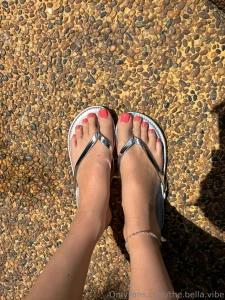 Long legs flip flops and my feet is enough to make your mouth watering part 2