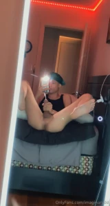 Watch me enjoy playing in my tight small ass as i squeeze this immense