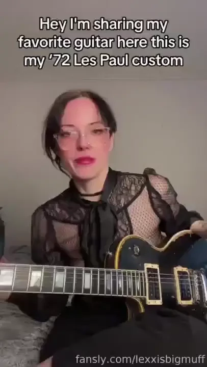 Which are you paying more attention to- my tiny tits or guitar skinny 