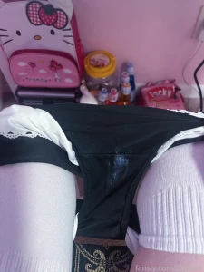 The messy i made from yesterday in my bathing suit bottoms