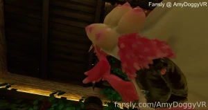 Pov a big furry monster cat girl pins you down and forces her juicy