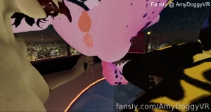 Little puppy girl is all caged and finds herself submitting to a kitty