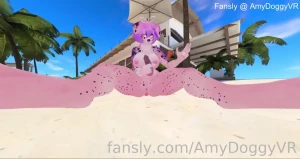 Furry puppy girl spreads her legs for chat while they buzz her insides