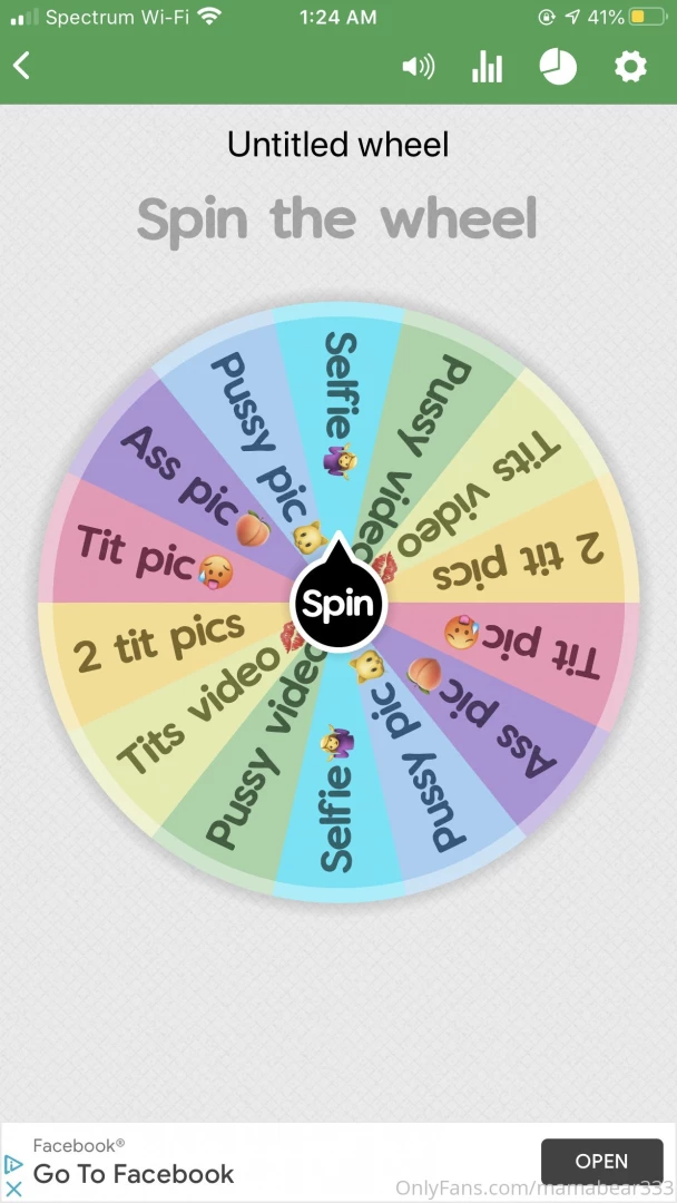 Alright guys you know what time it is it s spin the wheel 5 a spin 