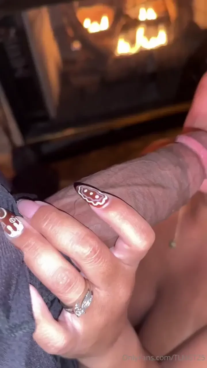 Right by the fireplace 