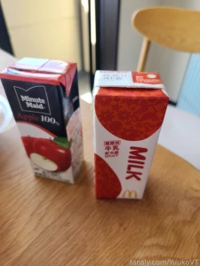 My dads like you have to drink milk so you can grow milk tastes