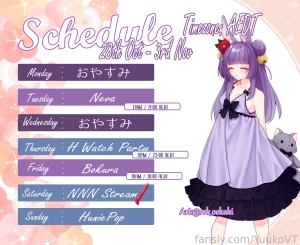 Here is the schedule i promised we got the wholesome side starting off