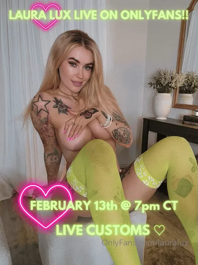 Surprise i m going live on onlyfans thursday february 13th 7pm ct i ll 