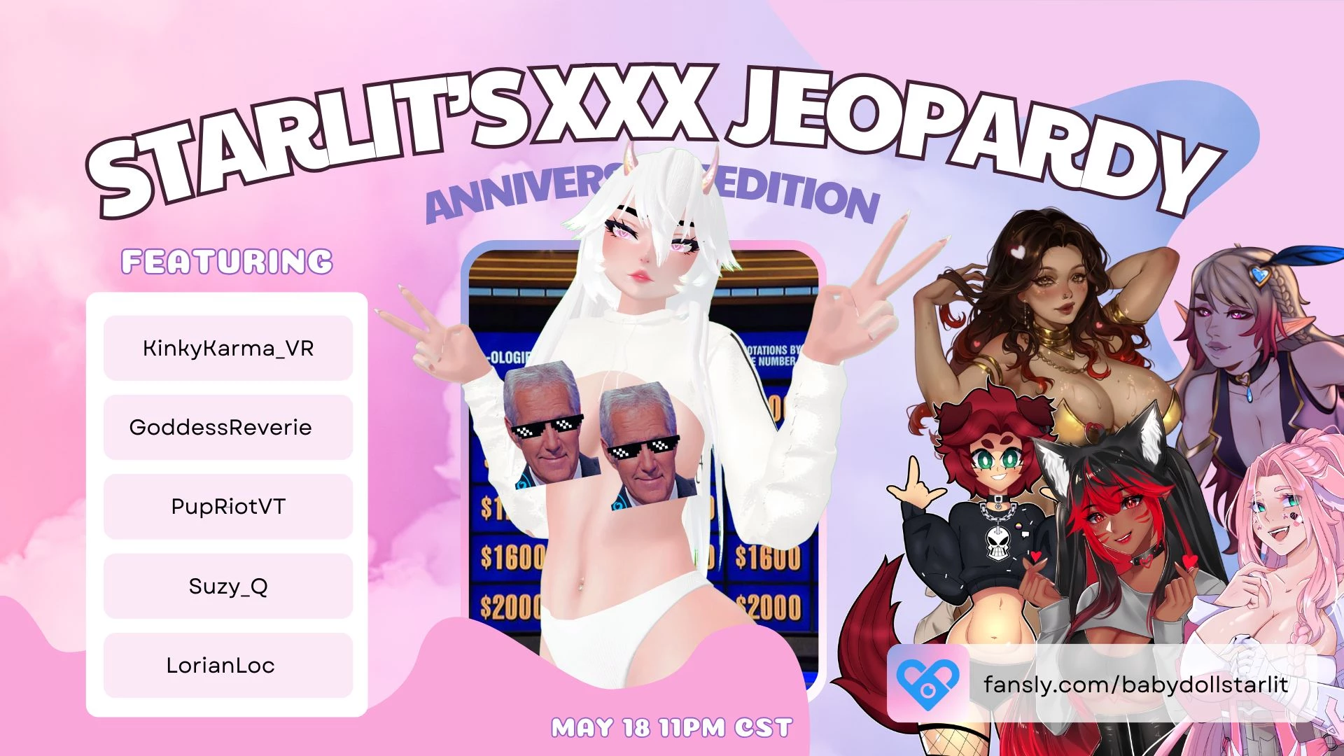 Its almost time for lewd jeopardy tonight we are a special guest on 