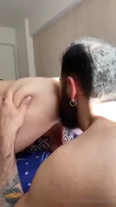 Do you like watching how my hairy bro kisses me touch my nips eats my part 1