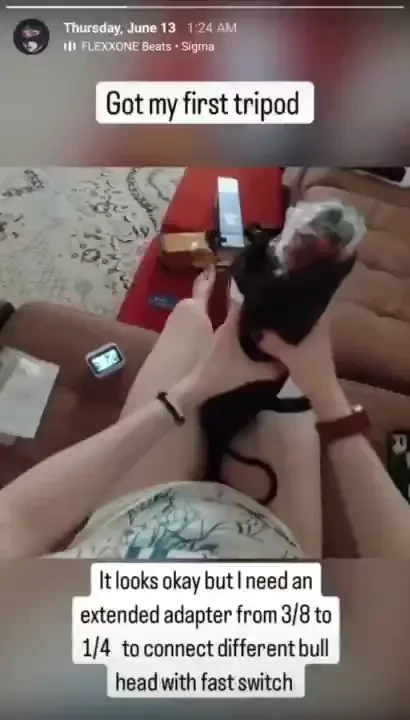 I picked up the package today with my tripod fotopro x aircross 3 