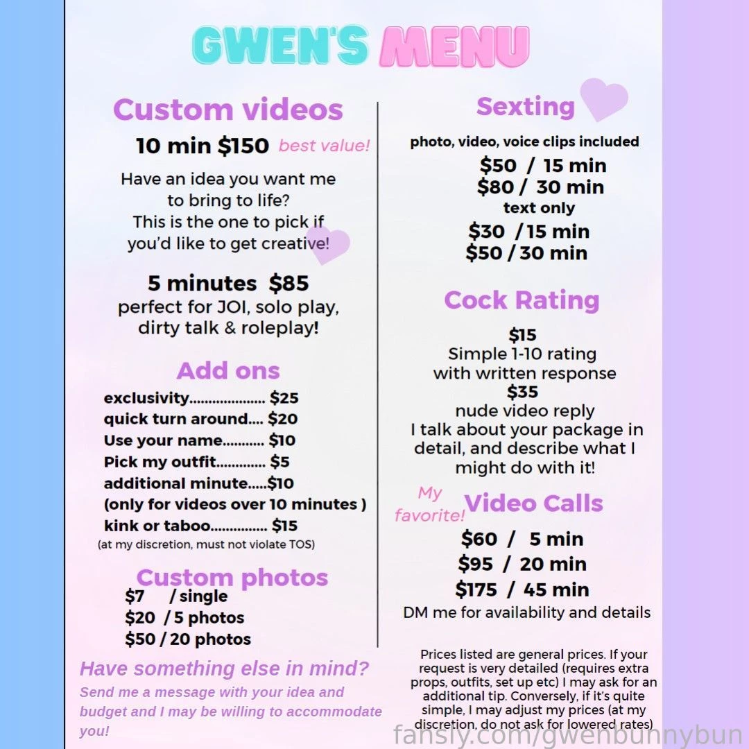 My custom content menu i love making personalized content for you i part 1 