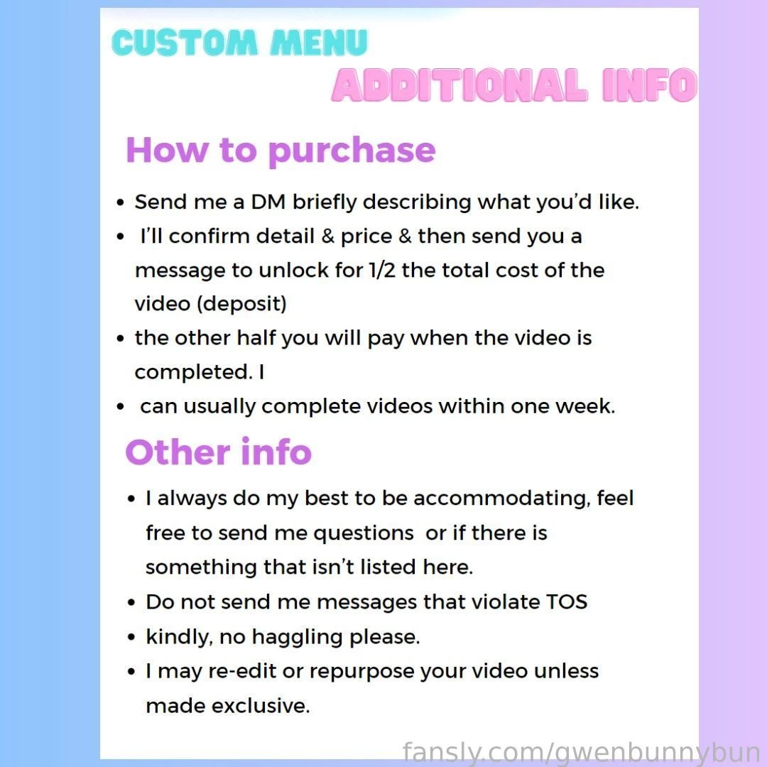 My custom content menu i love making personalized content for you i part 3 