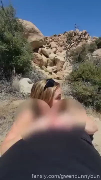 Saw this hot guy hiking amp asked him if i could suck his dick real 