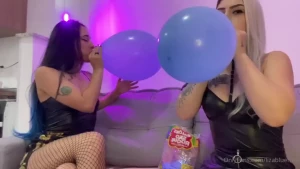 Looner fetish me and my friend blowing up balloons until they burst