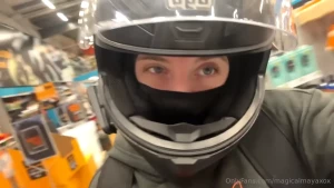 Helmet on always look good